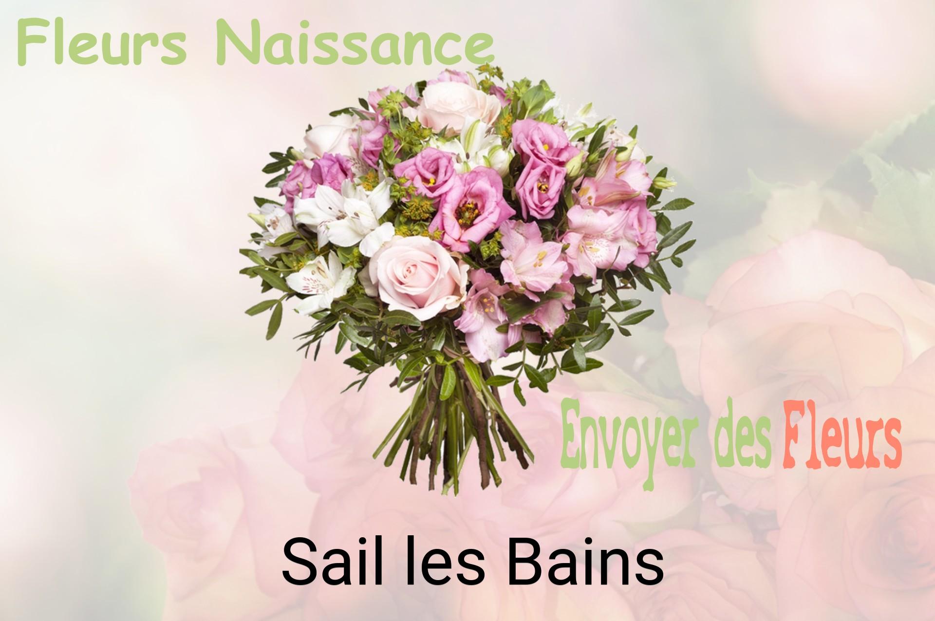 Bouquet de fleurs de naissance livré à Sail-les-Bains